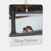 Hirsche im Schnee Weihnachtsschmuck (Rechts)
