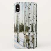 Hirsche im Schneefall Case-Mate iPhone Hülle (Rückseite)
