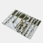 Hirsche im Schneefall Fußmatte (Schrägansicht)