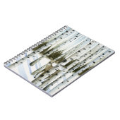 Hirsche im Schneefall Notizblock (Linke Seite)