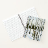 Hirsche im Schneefall Notizblock (Innenseite)