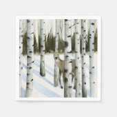 Hirsche im Schneefall Serviette (Vorderseite)
