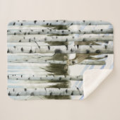 Hirsche im Schneefall Sherpadecke (Vorderseite (Horizontal))