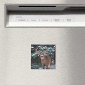 Hirsche im Schneemagnet Magnet (In Situ (Geschirrspüler))