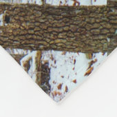 Hirsche im Schneesturm Fleecedecke (Ecke)