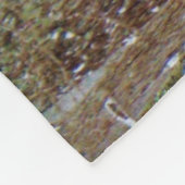 Hirsche im Schneesturm Fleecedecke (Ecke)