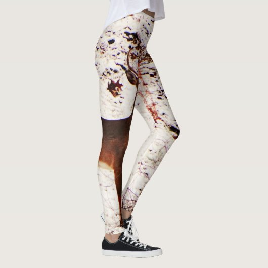 Hirsche im Schneewald Camouflage Camouflage . Leggings (Rechts)
