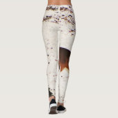 Hirsche im Schneewald Camouflage Camouflage . Leggings (Rückseite)