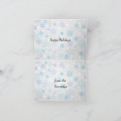 Hirsche im Schneewald mit RedNose Feiertagskarte (Innenseite)