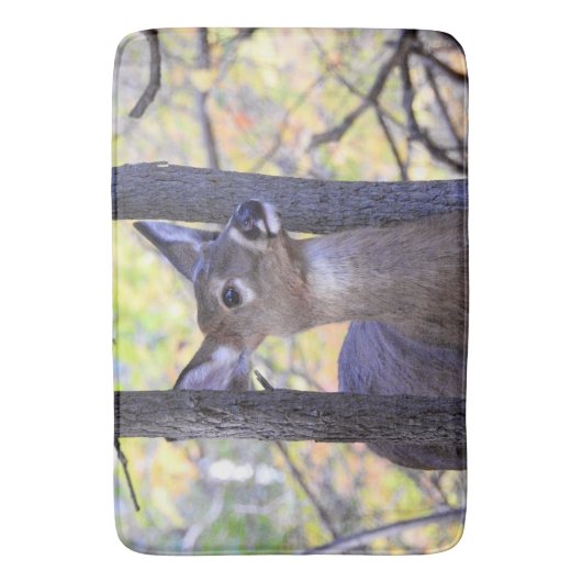 Hirsche im Wald Badematte (Vorderseite Vertikal)