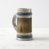 Hirsche im Wald Bierglas (Vorderseite Links)