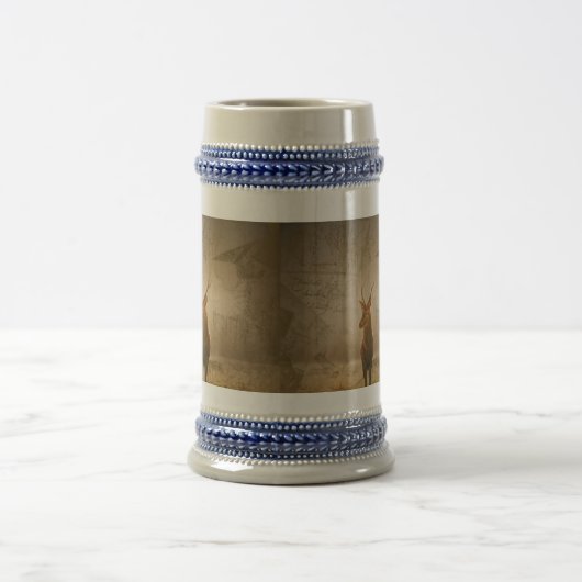 Hirsche im Wald Bierglas (Mittel)