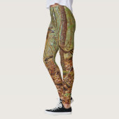 Hirsche im Wald. Camouflage Camouflage Stretchhose Leggings (Links)