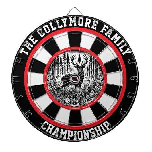 Hirsche im Wald Dartscheibe (vorne)