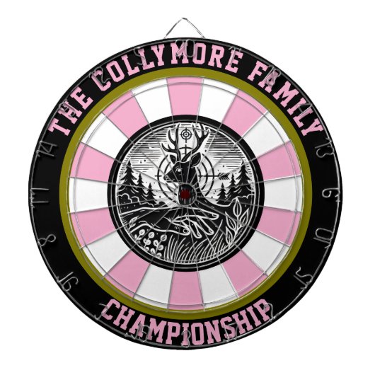 Hirsche im Wald Dartscheibe (vorne)