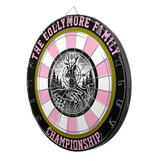 Hirsche im Wald Dartscheibe (Vorderseite rechts)