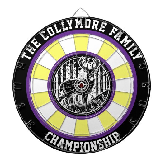 Hirsche im Wald Dartscheibe (vorne)