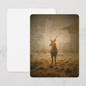 Hirsche im Wald Einladung (Vorne/Hinten)