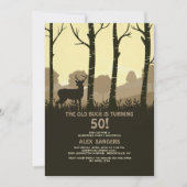 Hirsche im Wald Einladung (Vorderseite)