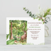 Hirsche im Wald Einladung (Stehend Vorderseite)