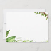 Hirsche im Wald Einladung (Rückseite)