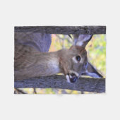 Hirsche im Wald Fleecedecke (Vorderseite (Horizontal))