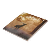 Hirsche im Wald Fliese (Seite)