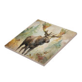 Hirsche im Wald Fliese (Seite)