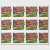 Hirsche im Wald / Herbstsaison Geschenkpapier (Flach)