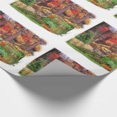 Hirsche im Wald / Herbstsaison Geschenkpapier (Ecke)