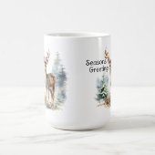 Hirsche im Wald, Holiday Vignette Tasse (Mittel)