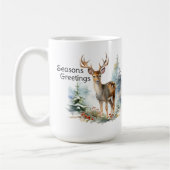Hirsche im Wald, Holiday Vignette Tasse (Links)