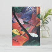 Hirsche im Wald II von Franz Marc; Reh im Walde (Stehend Vorderseite)