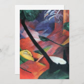 Hirsche im Wald II von Franz Marc; Reh im Walde (Vorne/Hinten)