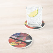 Hirsche im Wald II von Franz Marc; Reh im Walde Getränkeuntersetzer (Seite)