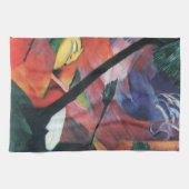 Hirsche im Wald II von Franz Marc; Reh im Walde Handtuch (Horizontal)