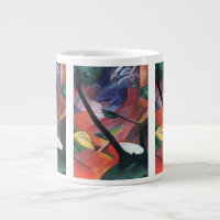 Hirsche im Wald II von Franz Marc; Reh im Walde