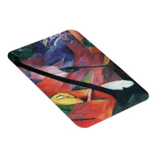 Hirsche im Wald II von Franz Marc; Reh im Walde Magnet (Rechte Seite)