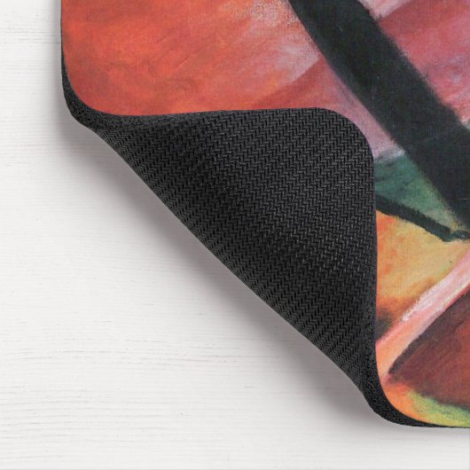 Hirsche im Wald II von Franz Marc; Reh im Walde Mousepad (Ecke)