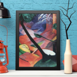 Hirsche im Wald II von Franz Marc; Reh im Walde Poster