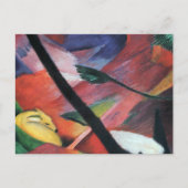 Hirsche im Wald II von Franz Marc; Reh im Walde Postkarte (Vorderseite)