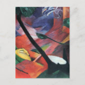 Hirsche im Wald II von Franz Marc; Reh im Walde Postkarte (Vorderseite)