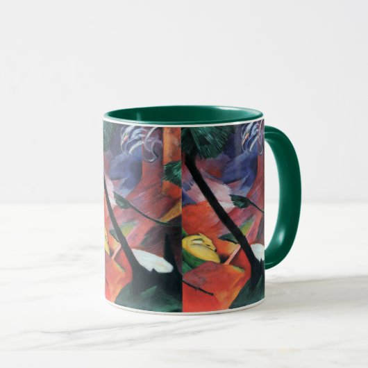Hirsche im Wald II von Franz Marc; Reh im Walde Tasse (VorderseiteRechts)