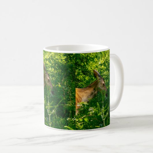 Hirsche im Wald. Kaffeetasse (VorderseiteRechts)