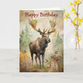 Hirsche im Wald Karte (Gelbe Blume)