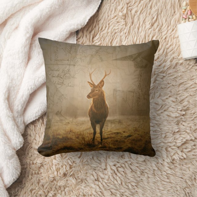 Hirsche im Wald Kissen (Decke)