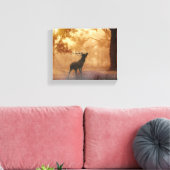 Hirsche im Wald Leinwanddruck (Insitu (Wohnzimmer))