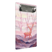 Hirsche im Wald Mini Klemmbrett (Schrägansicht)