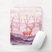 Hirsche im Wald Mousepad (Mit Mouse)
