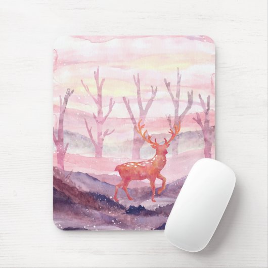 Hirsche im Wald Mousepad (Mit Mouse)